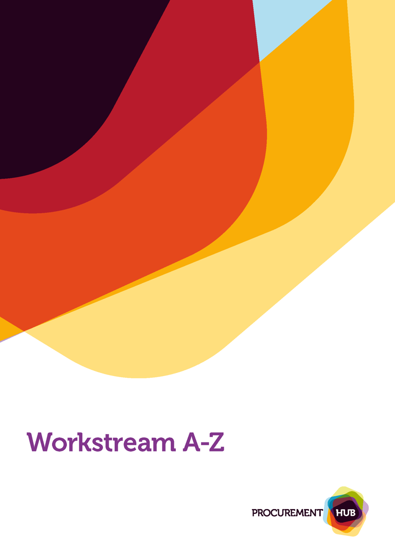 Procurement Hub Workstream A To Z Front Cover Page 1
